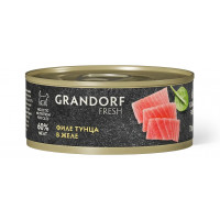 Grandorf Fresh, филе тунца в желе, влажный корм д/кошек 